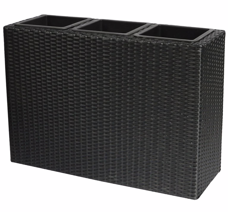 Evert planter L84cm black