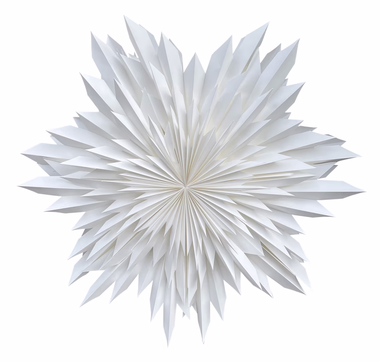 Advent star Snowflake White 60 cm