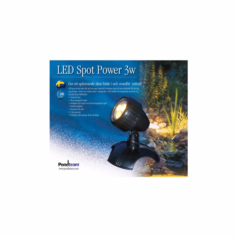Dammbelysning LED spot Power
