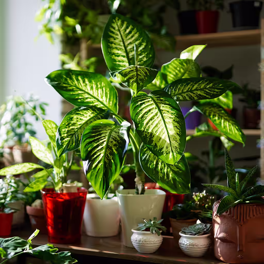 Decorate with artificial plants - a green home completely without plant care