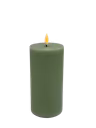 LED Pillar Candle 15 cm Light Green