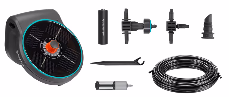 AquaBloom Set Solcellsdriven bevattning Gardena