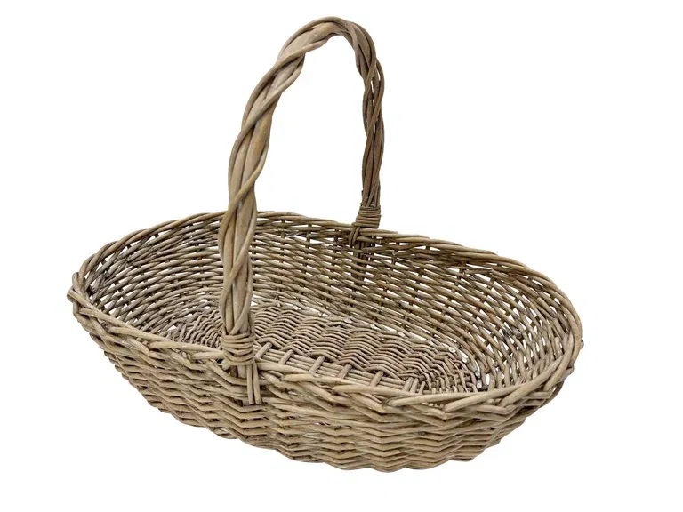 K&C Low harvest basket  Grey 50x29xH12/34cm