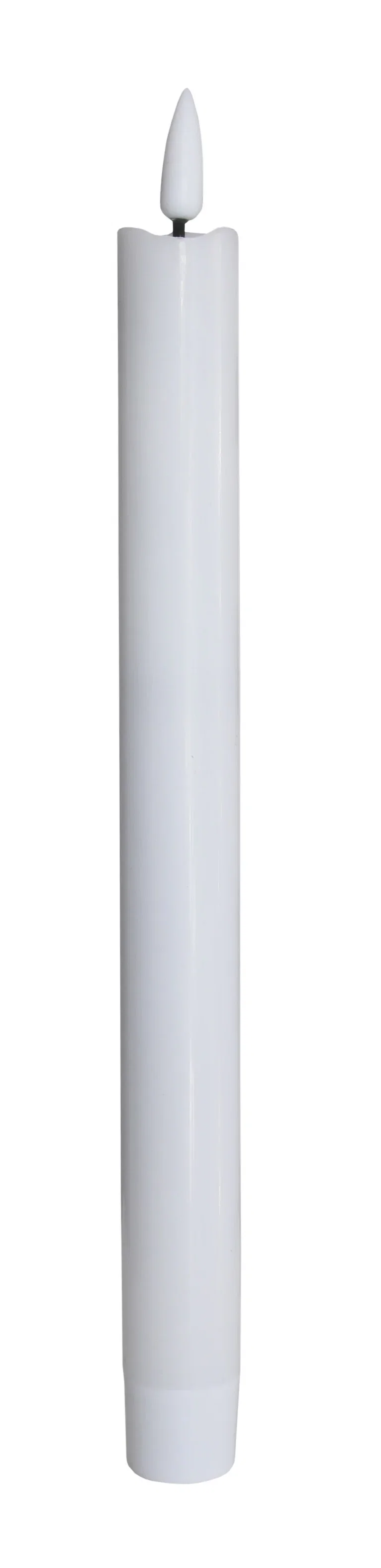 LED crown candle 2pcs H24,5 white