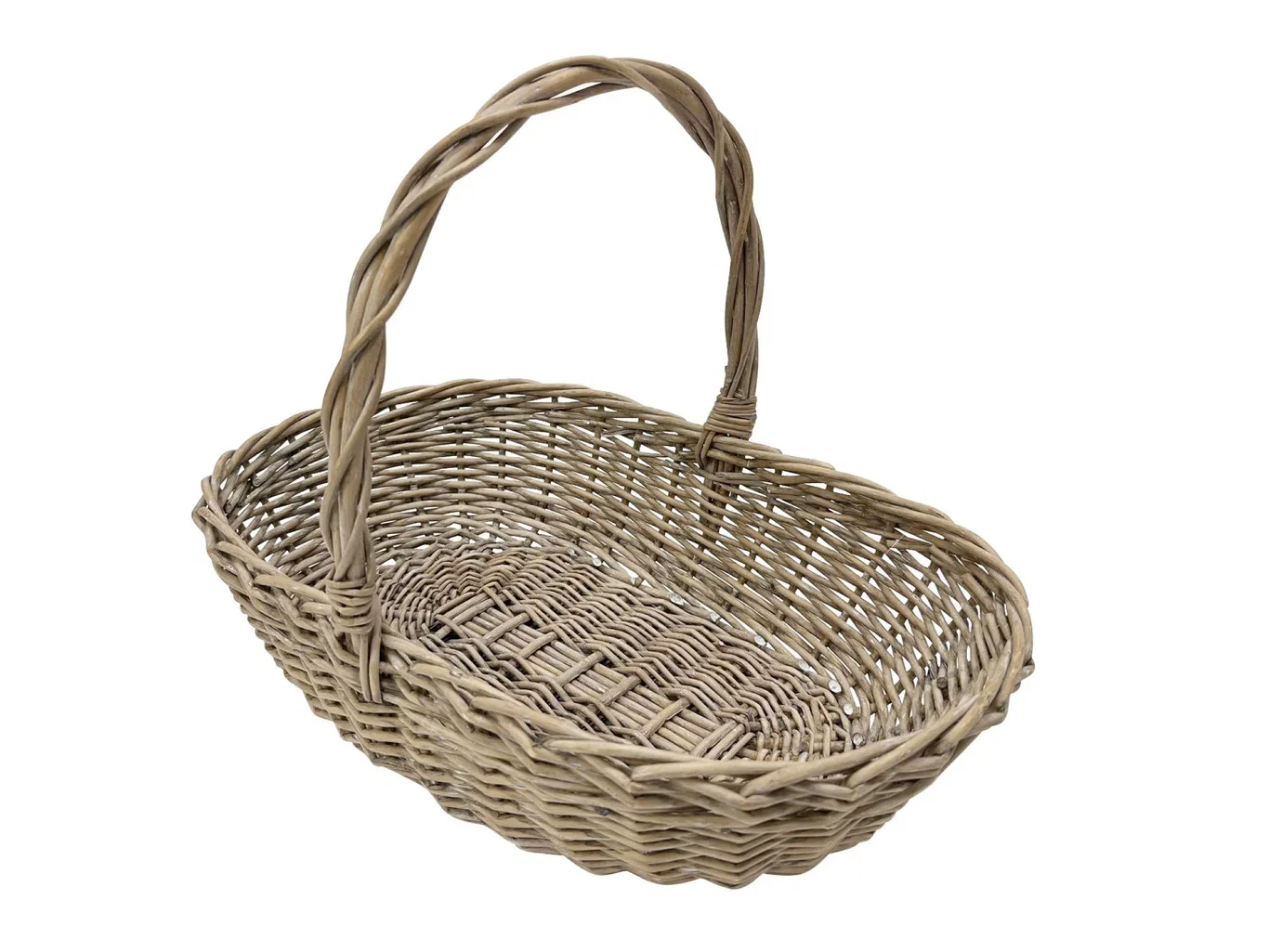 K&C Low harvest basket  Grey 50x29xH12/34cm