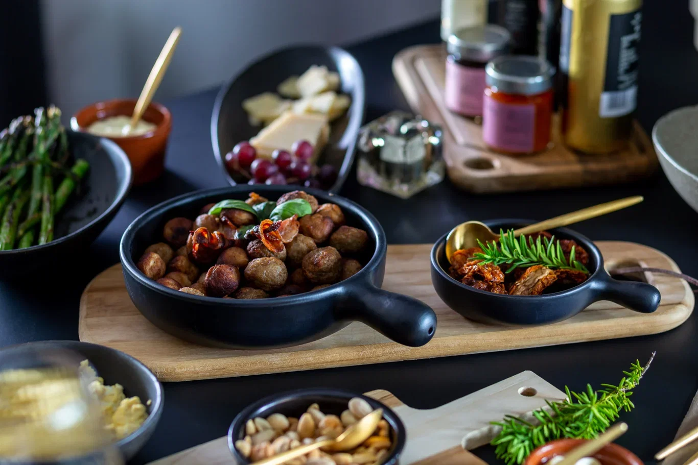 Tapas Dish Black 250 ml