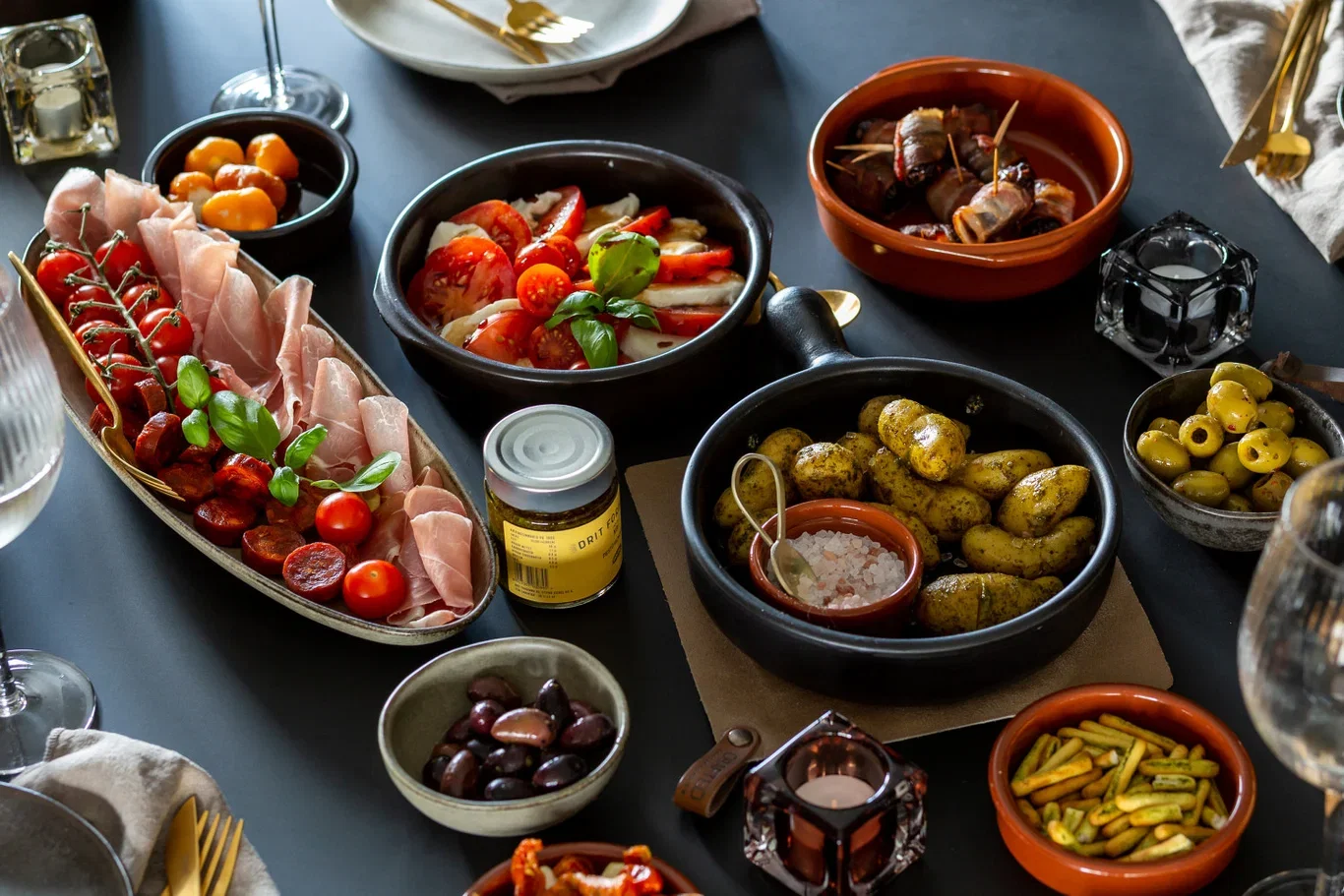 Tapas Dish Black 0,7 l
