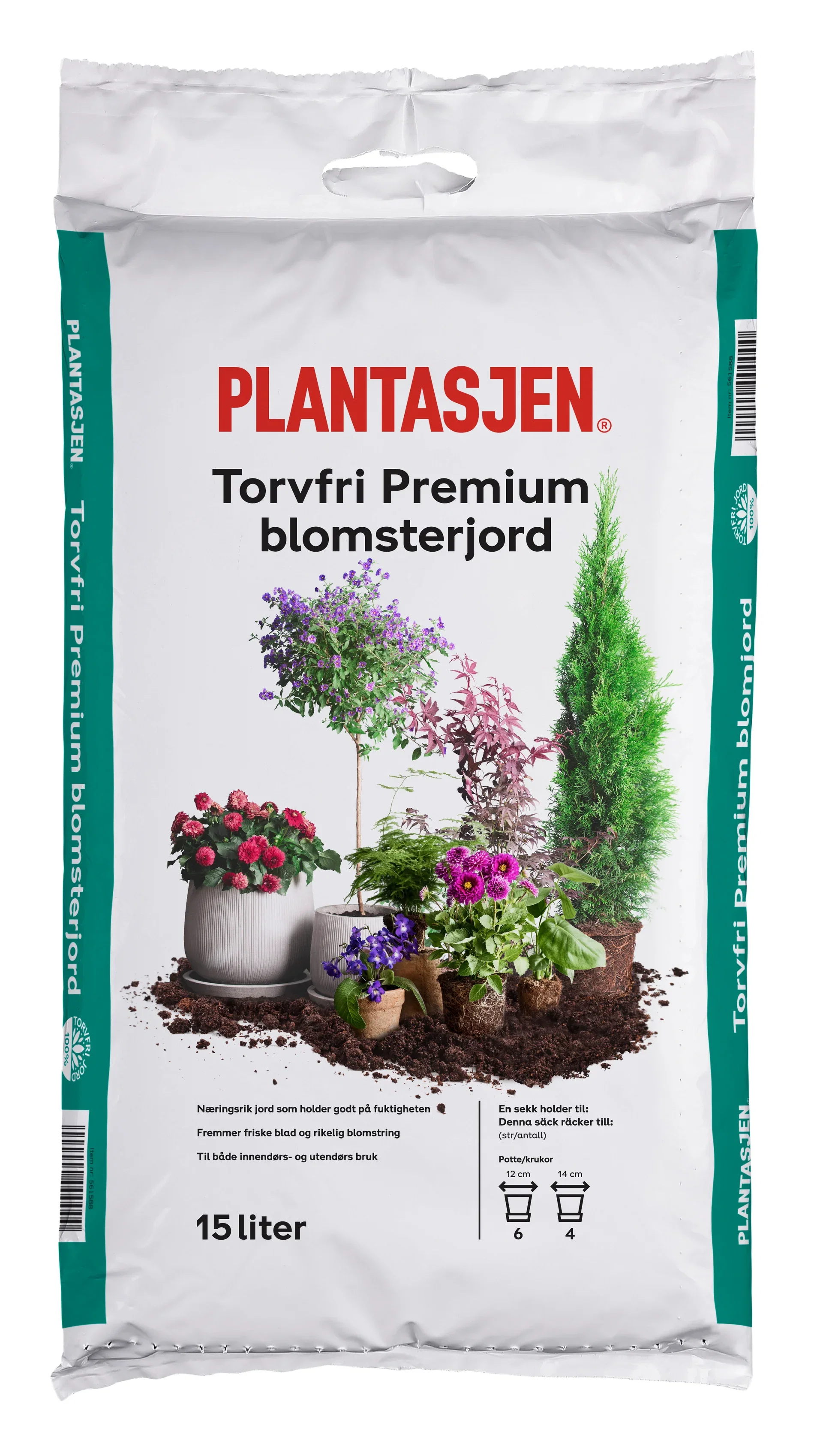 Peat free Premium Flower soil 15L