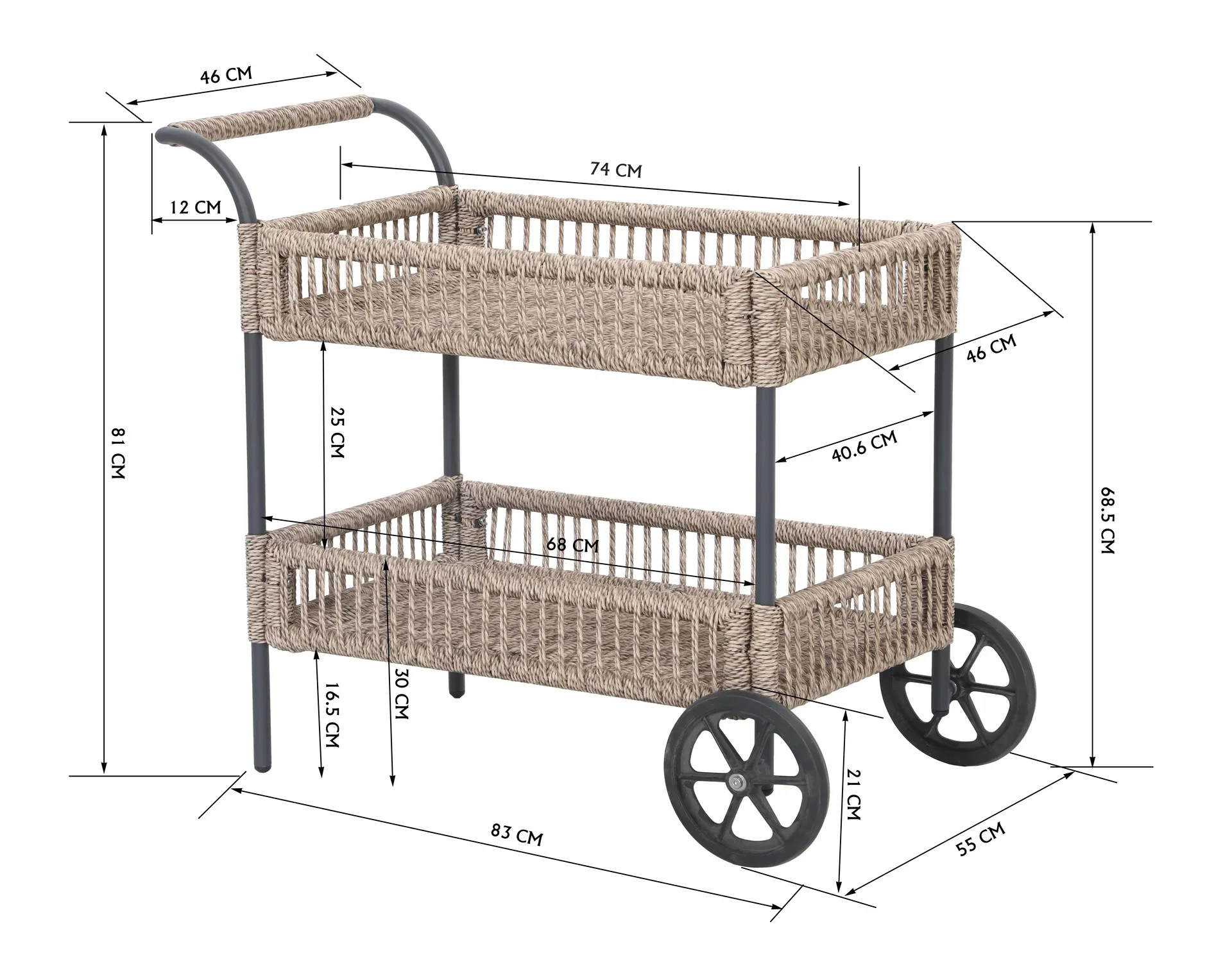 Serveringsvagn Vikan