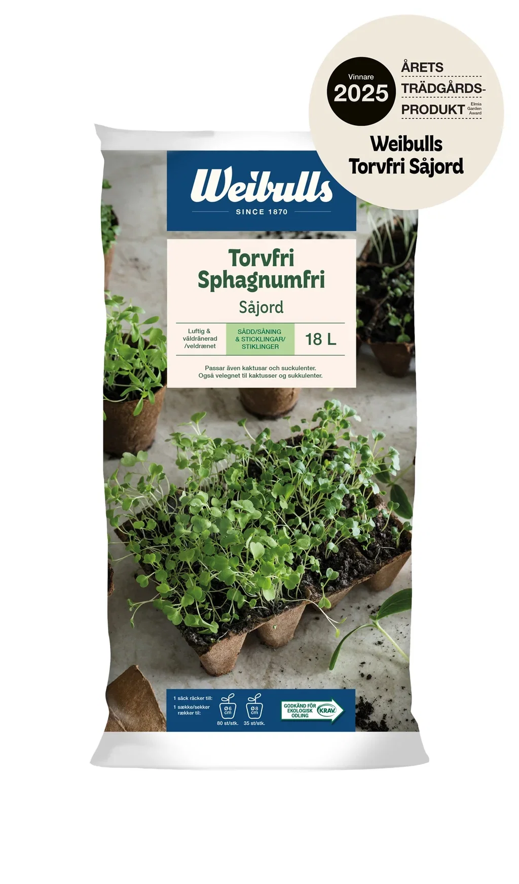 Peat free sowing soil 18L