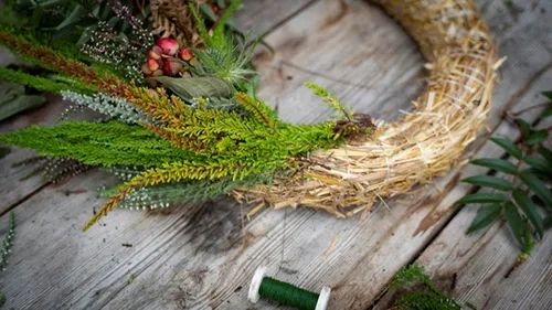 Create your own fall wreath with heather