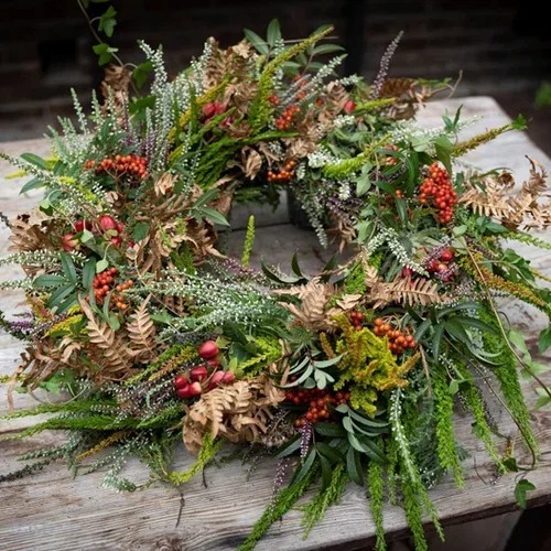 Create your own fall wreath with heather