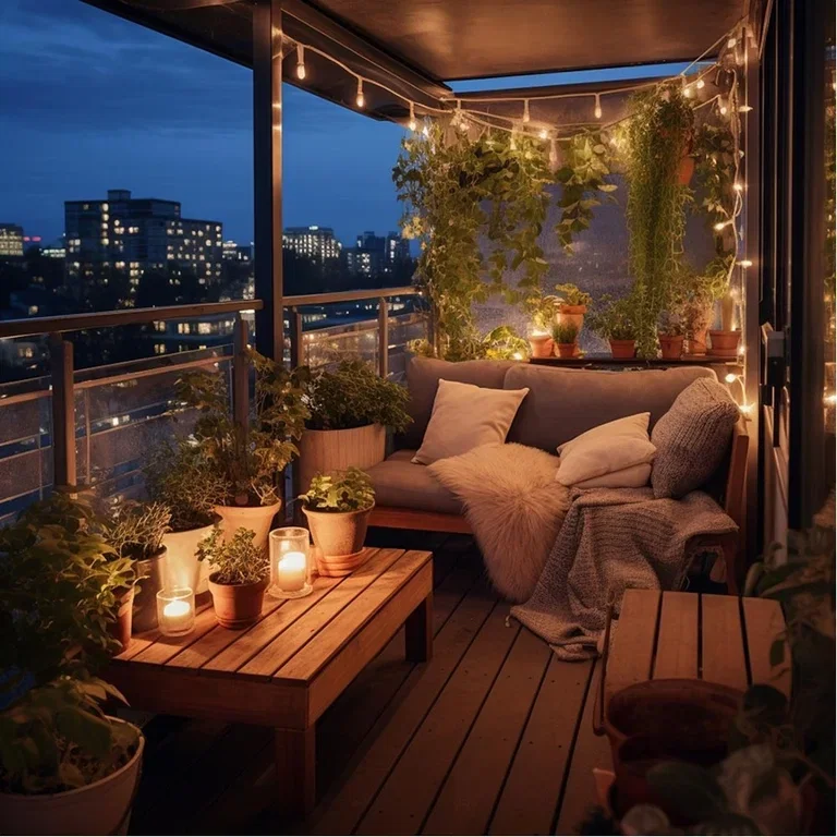 Plants on balconies and terraces