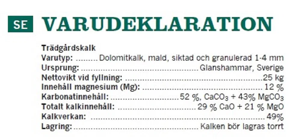 Trädgårdskalk