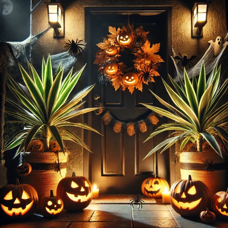 Pynta entrén inför Halloween - kuslig stämning med enkla medel 