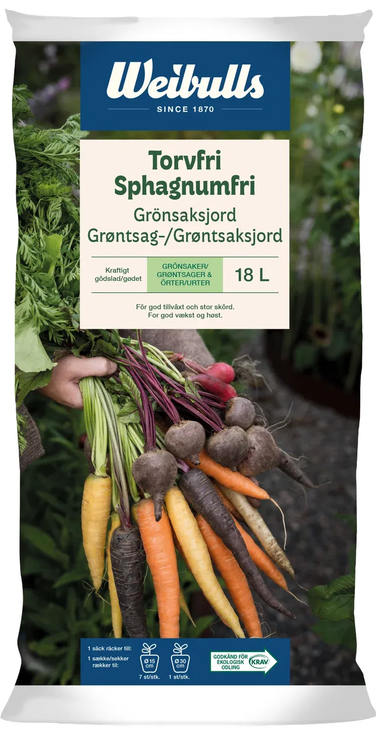 Torvfri grönsaksjord KRAV