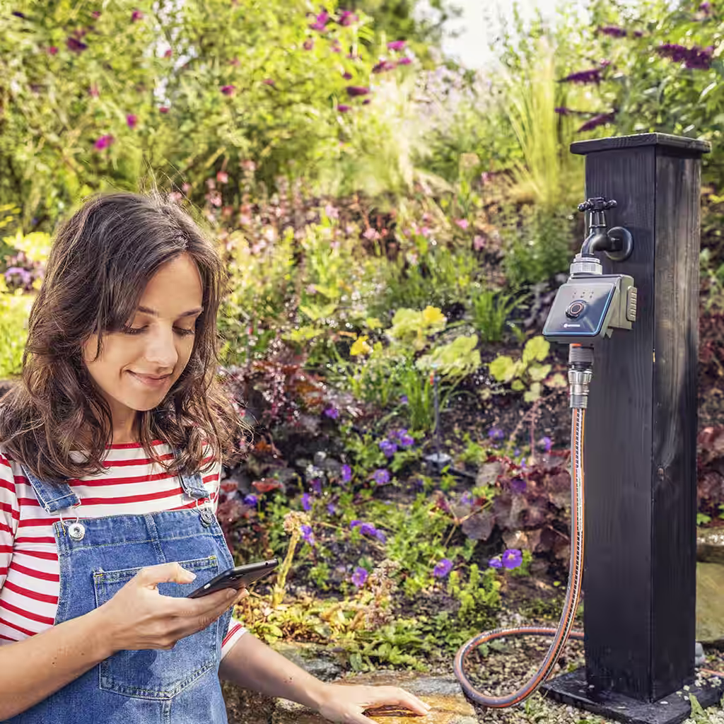 Den smarta uppkopplade trädgården