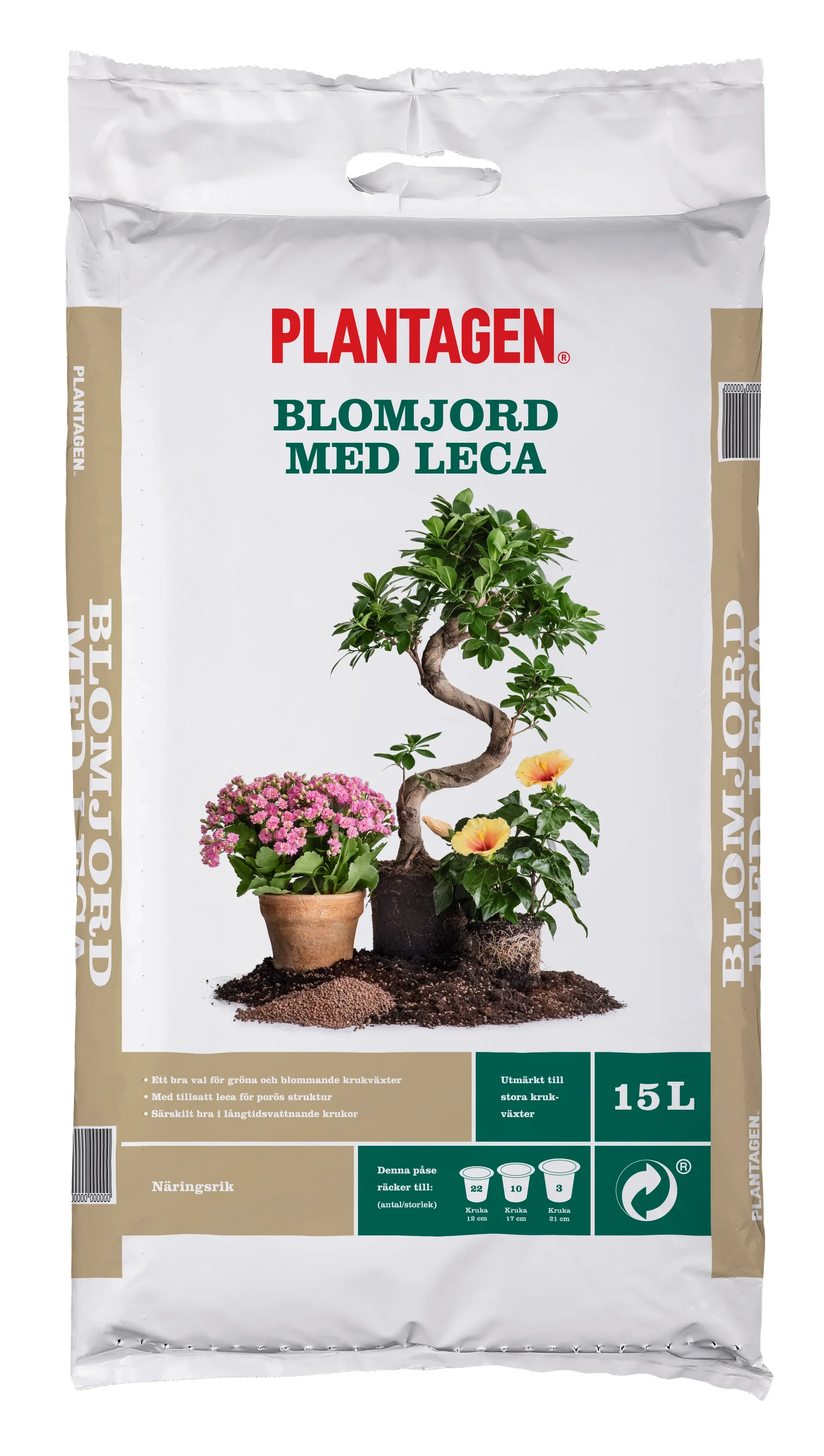 Blomjord med leca