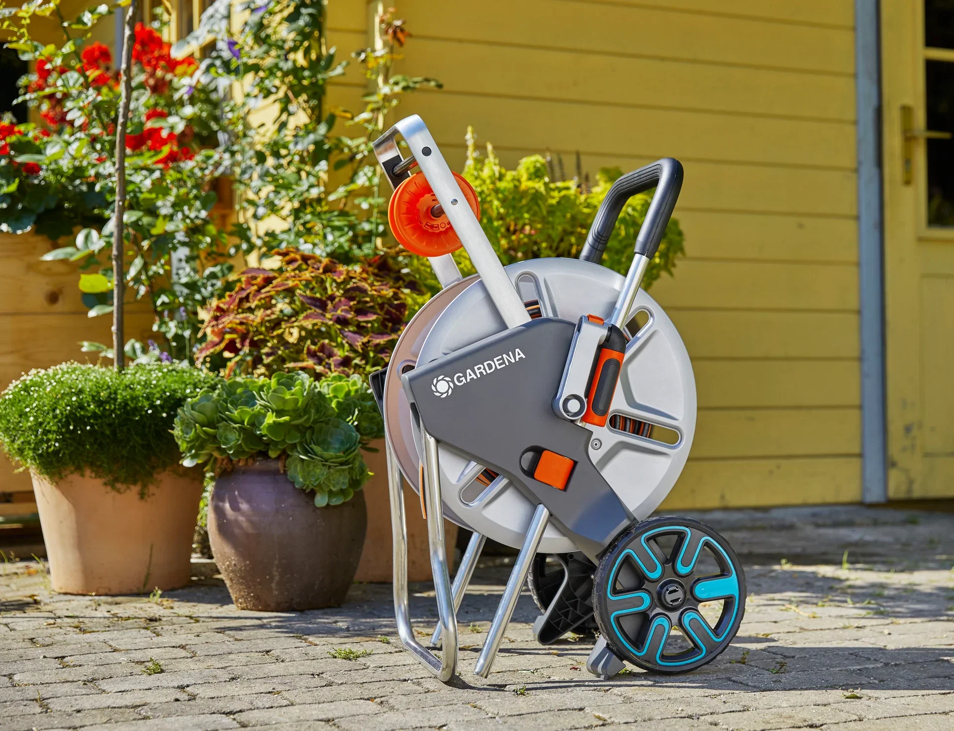 Slangvagn CleverRoll M Easy Metal Paket Gardena