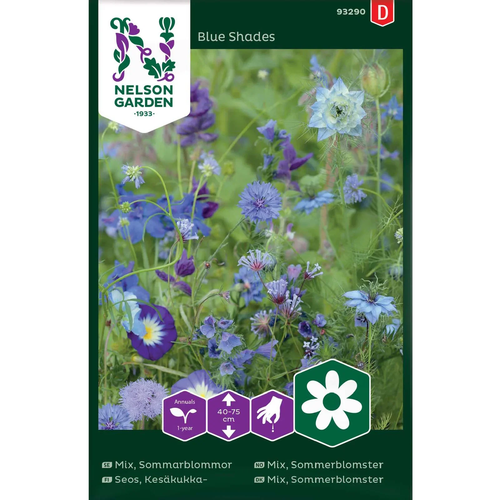 Sommarblomsmix 'Blue Shades'