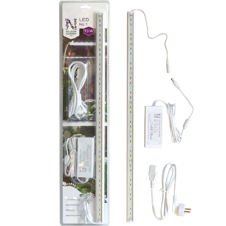 Växtbelysning LED No.1 60cm 15W m.adapter