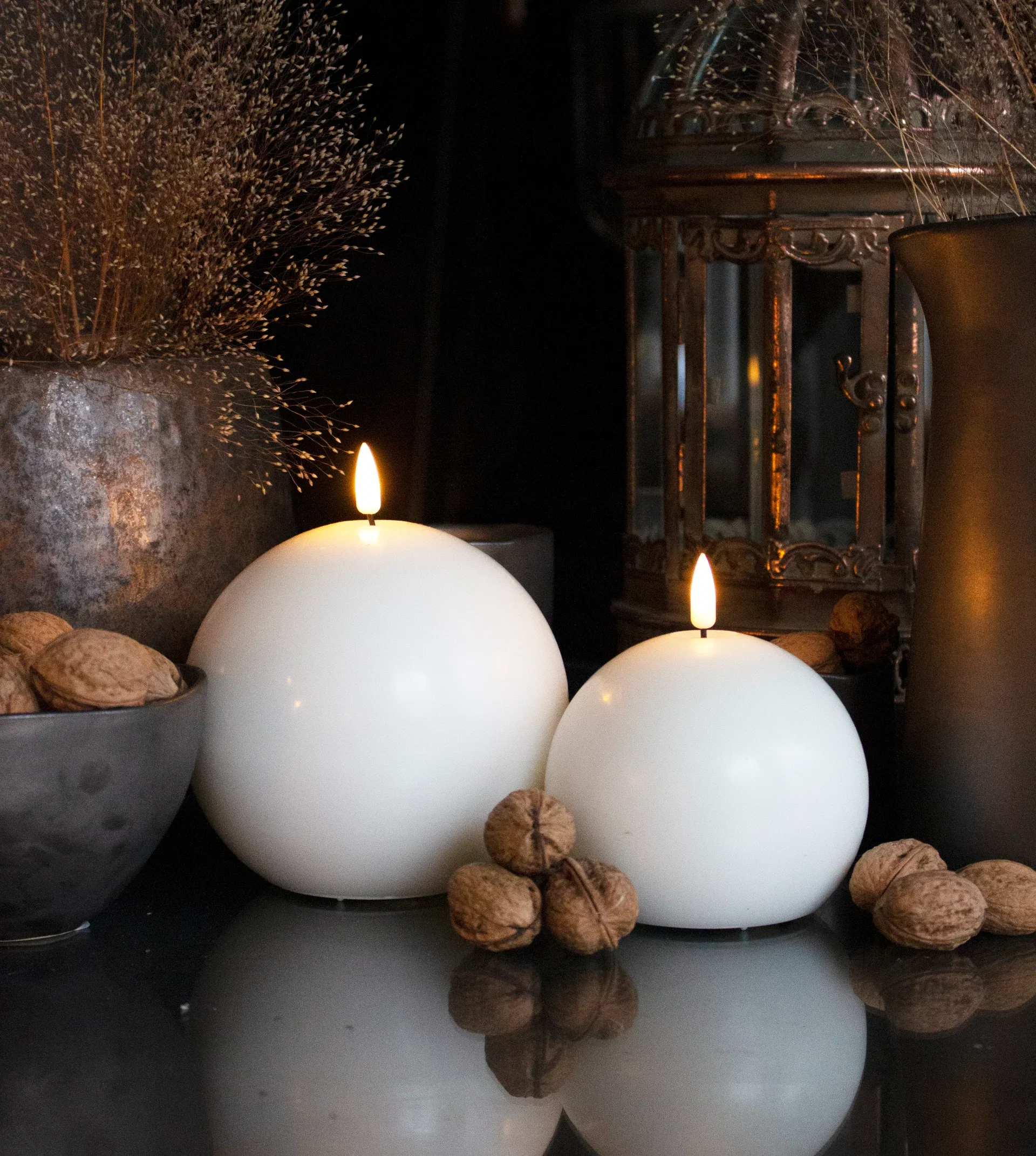 Klotljus LED med timer