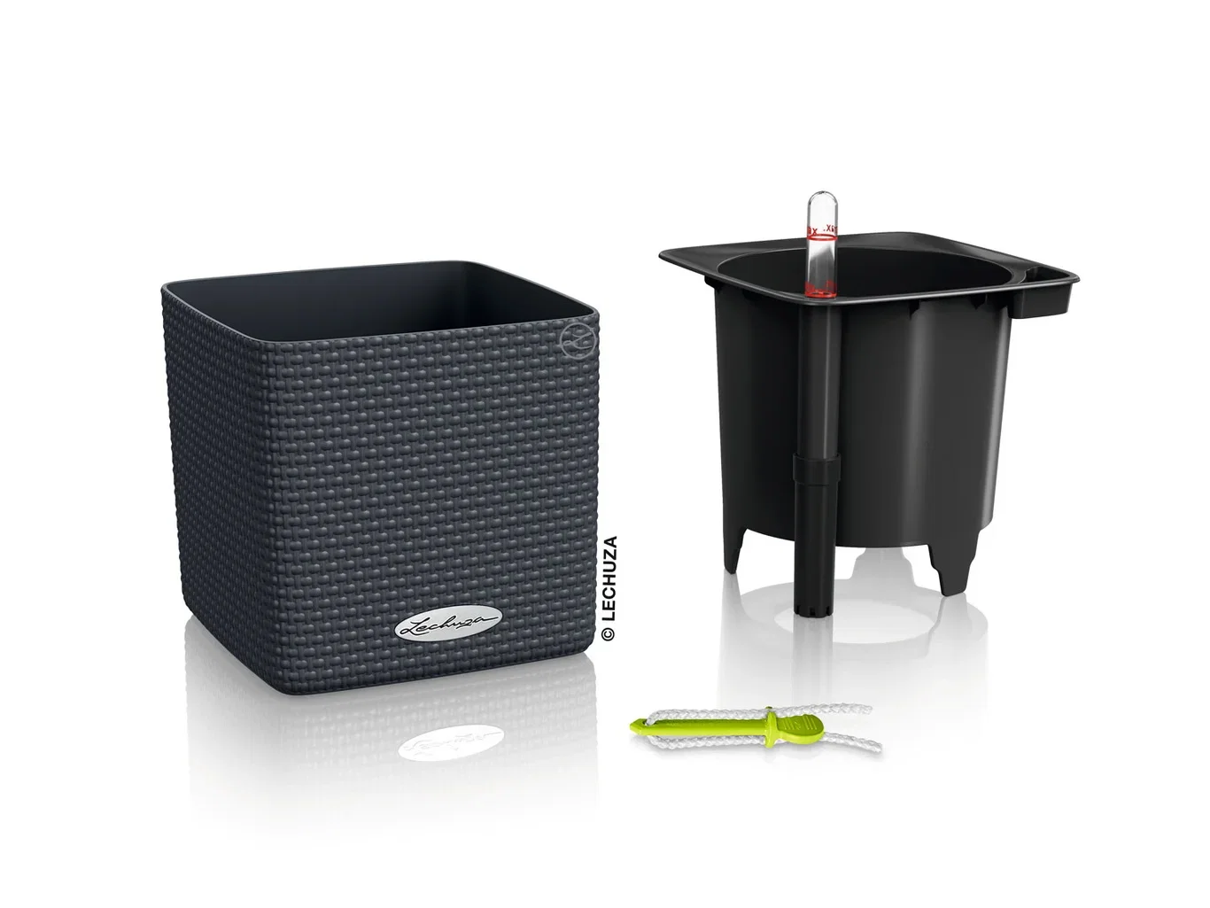 Självbevattnande kruka Cube