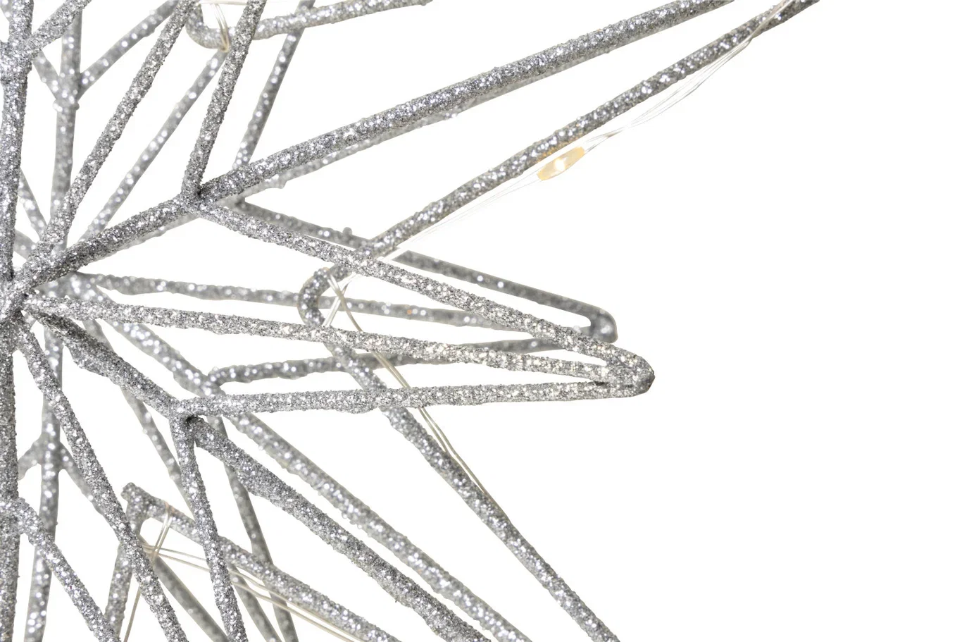 Toppstjärna glitter 10 LED