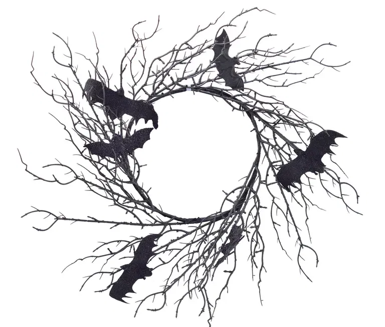 Halloweendekoration fladdermuskrans