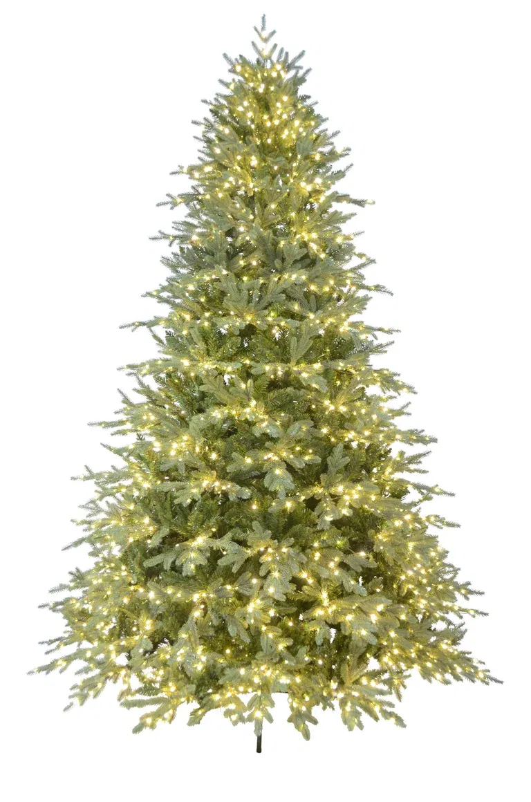 Konstgran Kongsberg med LED-belysning