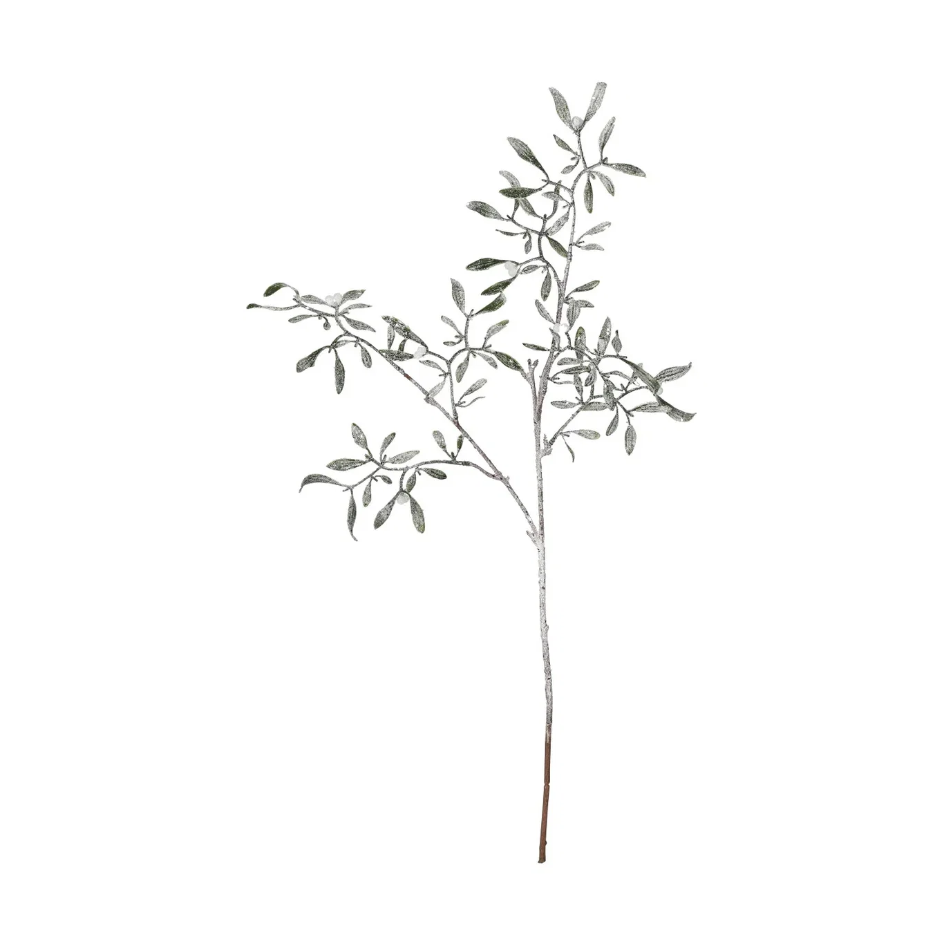 Mistelkvist med snö konstgjord