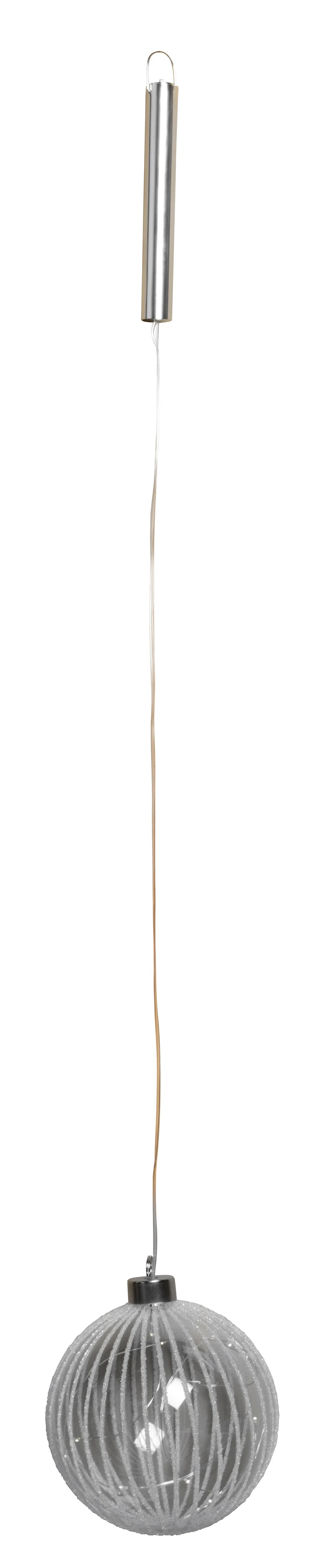 Glaskula med belysning