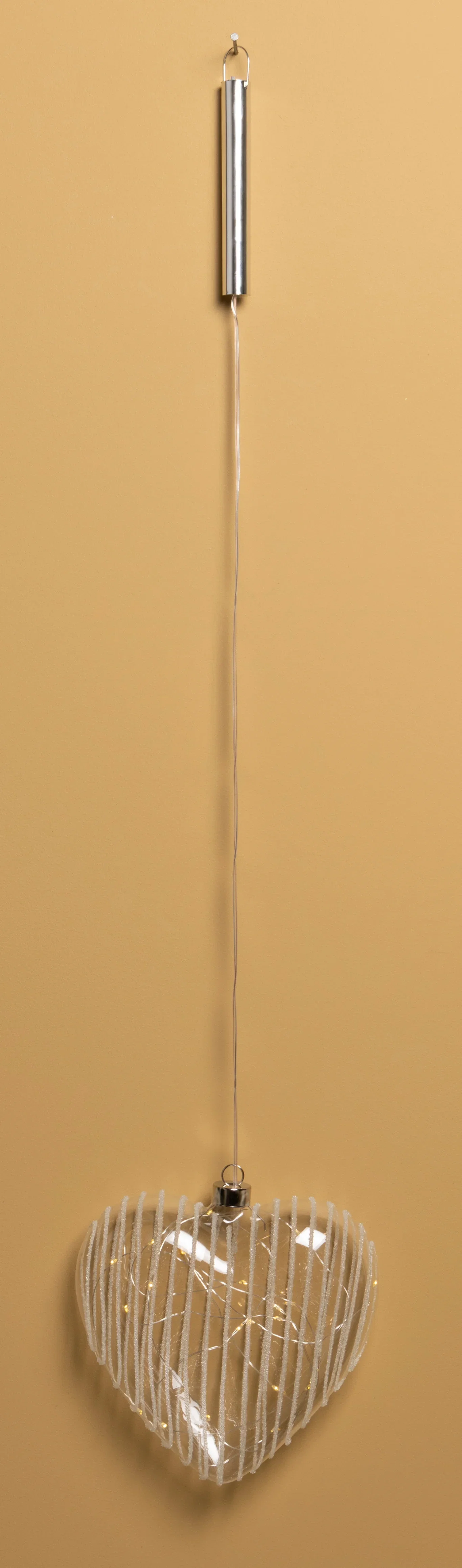 Glashjärta med Belysning