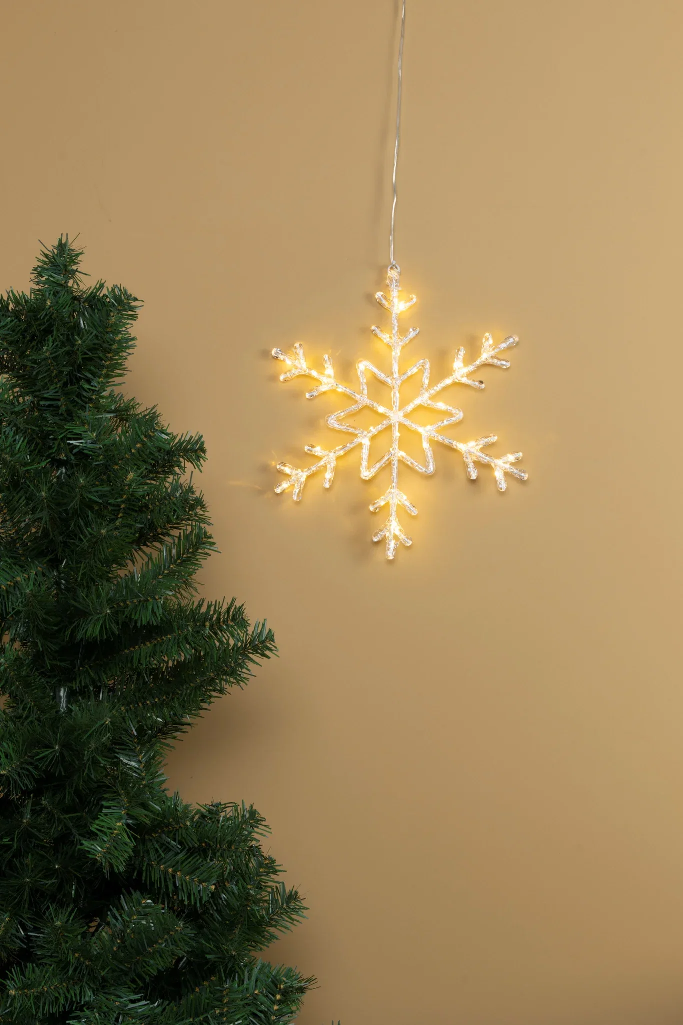 Snöflinga med Belysning