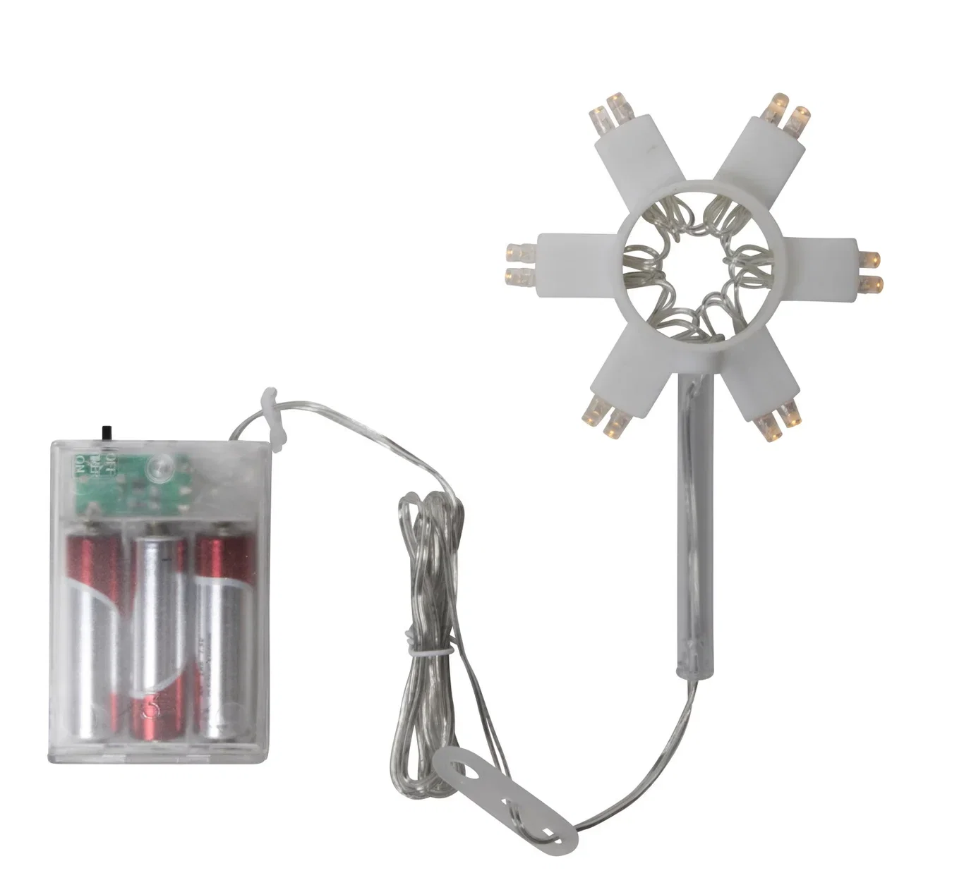 Batteridriven ljuskälla Adventsstjärna