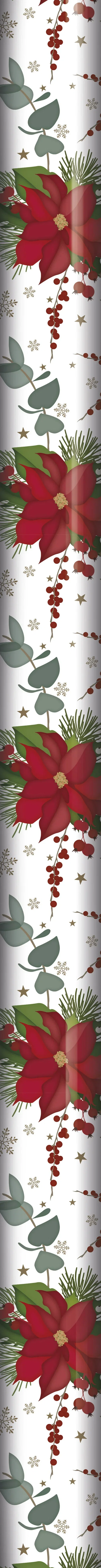 Julpapper Poinsetta