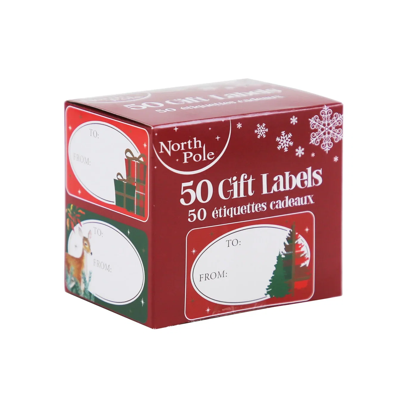 Julklappsetiketter självhäftande