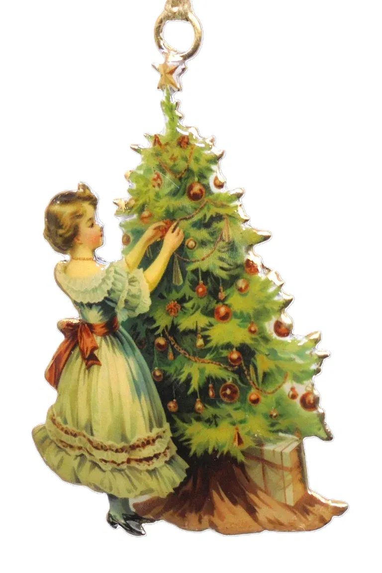 Julgransdekorationer ängel med träd