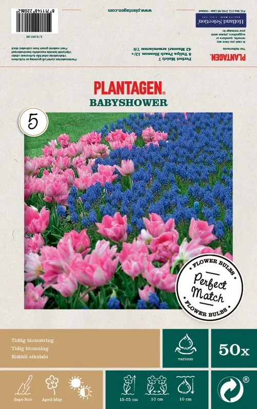 Höstlök mix Baby Shower - 50 st