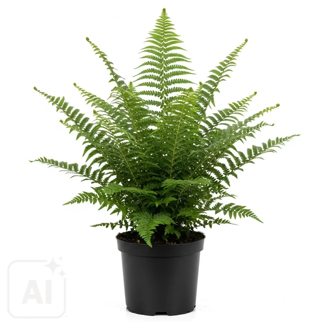 Athyrium niponicum 'Metallicum' ormbunke